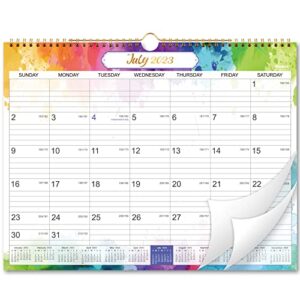 2023-2024 wall calendar – jul.2023 – dec.2024, 18 months wall calendar 2023-2024, monthly calendar with julian date, 15 x 11.5 in, twin-wire binding, great for hanging on the wall, color design