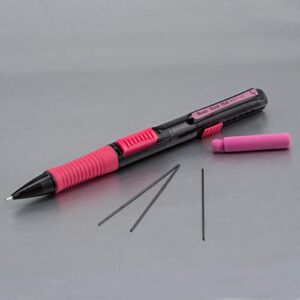 Pentel Quick Click Pop Mechanical Pencil, (0.7mm) Medium 2B Lead, with 2B Lead and (2) Eraser Refills, 4-PK (PD217ALEBP4)