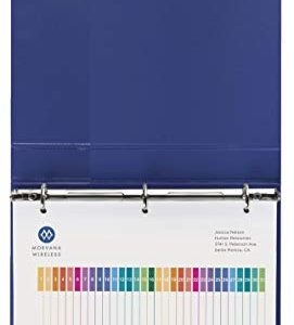 Avery 31-Tab Dividers for a 3 Ring Binders, Customizable Table of Contents, Multicolor Tabs, 1 Set (11129)