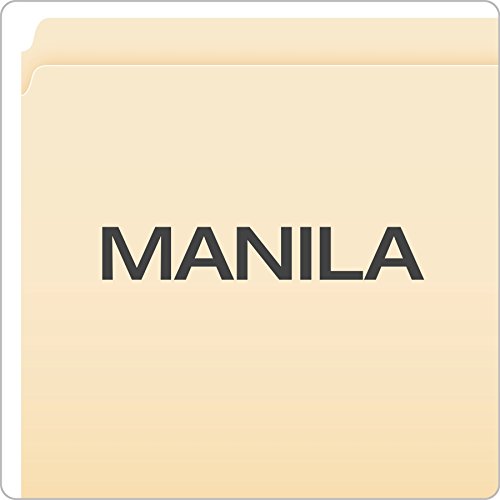 Pendaflex 752 File Folders, Straight Cut, Top Tab, Letter, Manila (Box of 100)