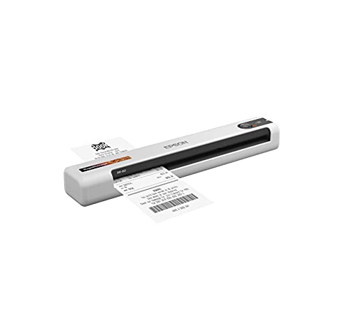 Epson RapidReceipt RR-60 Mobile Receipt and Color Document Scanner with Complimentary Receipt Management and PDF Software for PC and Mac