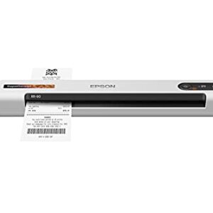 Epson RapidReceipt RR-60 Mobile Receipt and Color Document Scanner with Complimentary Receipt Management and PDF Software for PC and Mac