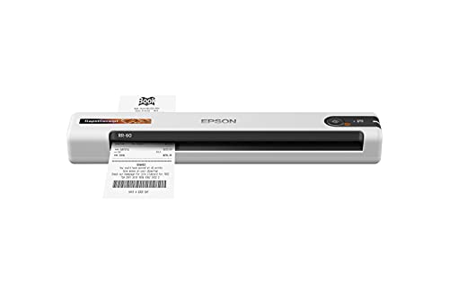 Epson RapidReceipt RR-60 Mobile Receipt and Color Document Scanner with Complimentary Receipt Management and PDF Software for PC and Mac