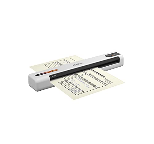 Epson RapidReceipt RR-60 Mobile Receipt and Color Document Scanner with Complimentary Receipt Management and PDF Software for PC and Mac