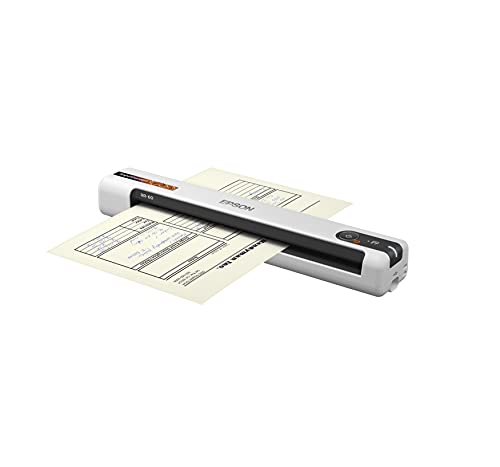 Epson RapidReceipt RR-60 Mobile Receipt and Color Document Scanner with Complimentary Receipt Management and PDF Software for PC and Mac