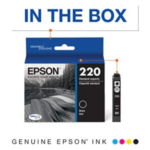 Epson T220120 DURABrite Ultra Black Standard Capacity -Cartridge -Ink (WF-2760, WF-2750, WF-2660, WF-2650, WF-2630, XP-424, XP-420, XP-320)