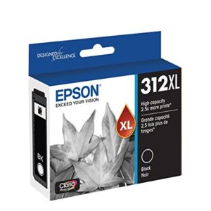 EPSON T312 Claria Photo HD -Ink High Capacity Photo Black -Cartridge (T312XL120-S) for select Epson Expression Photo Printers