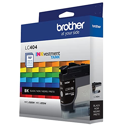 Brother Genuine LC404BKYield Black INKvestment Tank Ink Cartridge