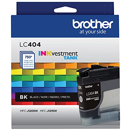 Brother Genuine LC404BKYield Black INKvestment Tank Ink Cartridge