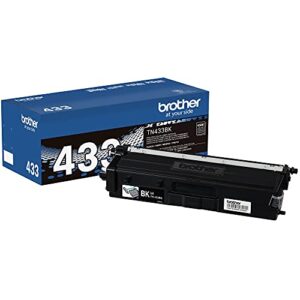 brother genuine tn433bk high yield toner-retail packaging , black, 1 size