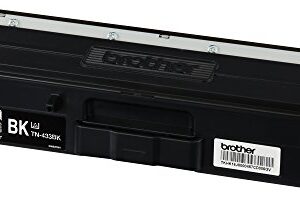 Brother Genuine TN433BK High Yield Toner-Retail Packaging , Black, 1 Size