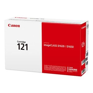 canon genuine toner cartridge 121 black (3252c001), 1-pack, for canon imageclass d1650, d1620 laser printer