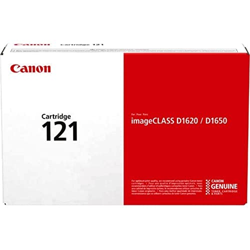 Canon Genuine Toner Cartridge 121 Black (3252C001), 1-Pack, for Canon imageCLASS D1650, D1620 Laser Printer