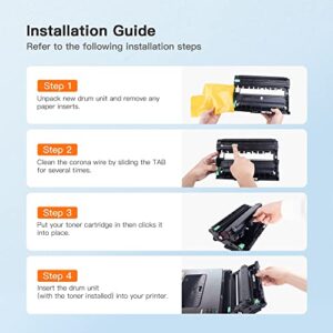 E-Z Ink (TM Compatible DR730 Drum Unit (Not Toner) Replacement for Brother DR 730 Compatible with HL-L2350DW HL-L2395DW HL-L2370DW HL-L2370DWXL MFC-L2750DW MFC-L2710DW DCP-L2550DW Printer (2 Drum)