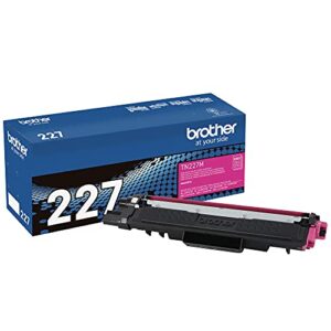 brother genuine tn227m, high yield toner cartridge, replacement magenta toner, page yield up to 2,300 pages, tn227, amazon dash replenishment cartridge