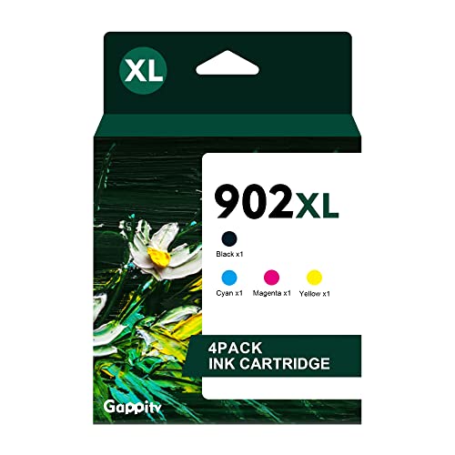 902XL Ink Cartridge Combo Pack Replacement for HP 902 XL 902XL Ink Cartridges Compatible with OfficeJet Pro 6978 6968 6970 6960 6958 6950 6962 6975 6954 Printer (BKCMY 4 Pack)