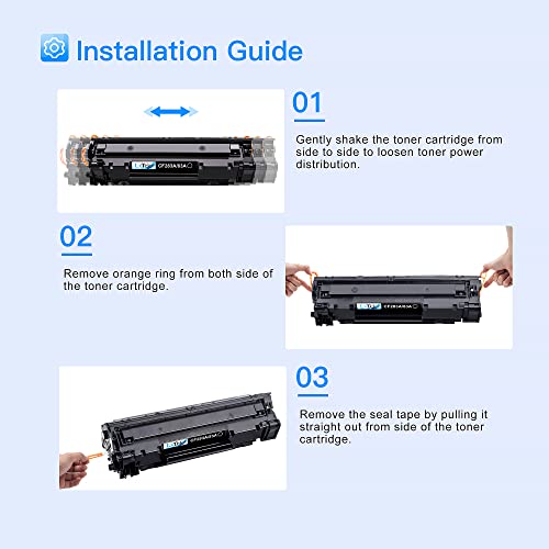 LxTek Compatible Toner Cartridge Replacement for HP 83A CF283A to compatible with Laserjet Pro MFP M125nw M201dw M225dw M201n M125a M127fn M127fw, 2 Black