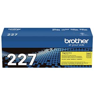 Brother Genuine TN227Y, High Yield Toner Cartridge, Replacement Yellow Toner, Page Yield Up to 2,300 Pages, TN227, Amazon Dash Replenishment Cartridge, 15.3 x 4.1 x 6.1 inches