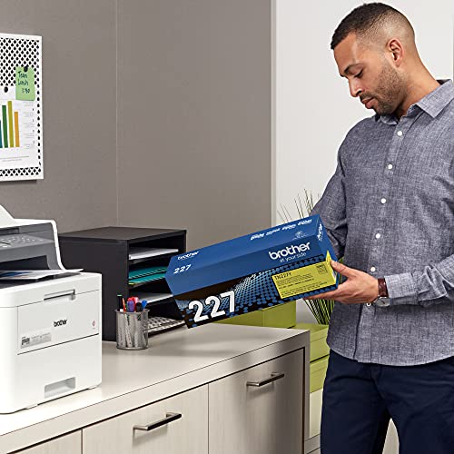 Brother Genuine TN227Y, High Yield Toner Cartridge, Replacement Yellow Toner, Page Yield Up to 2,300 Pages, TN227, Amazon Dash Replenishment Cartridge, 15.3 x 4.1 x 6.1 inches