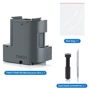 Poschink T04D1 T04D100 Ink Maintenance Box for ET-15000 ET-3750 ET-3760 WF-2860 ET-4760 ET-3850 ET-4850 XP-5100 ET-3710 ET-5150 ET-3830 ET-M1000 ST-3000 ET-M2170 Printers TO4D1/TO4D100/EWMB2/04D1