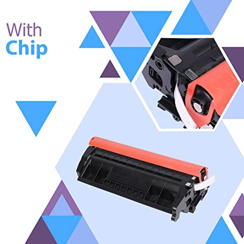 58A CF258A Toner Cartridge Black: 2 Pack (with Chip, High Yield) Replacement for HP CF258A 58A 58X CF258X MFP M428fdw M428fdn M428dw M404 M428 Pro M404n M404dn M404dw Printer