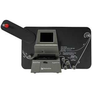 Wolverine 8mm & Super 8 Reels to Digital MovieMaker Pro Film Digitizer, Film Scanner, 8mm Film Scanner, Black (MM100PRO)