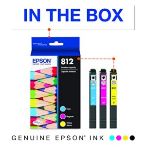 EPSON T812 DURABrite Ultra Ink Standard Capacity Color Combo Pack (T812520-S) for select Epson WorkForce Pro Printers