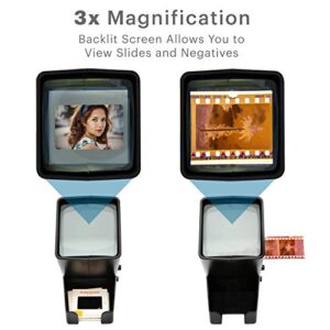 KODAK 35mm Slide and Film Viewer - Battery Operation, 3X Magnification, LED Lighted Viewing – for 35mm Slides & Film Negatives