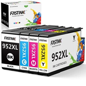 fastink compatible hp 952xl 952 xl ink cartridges combo pack replacement for hp officejet pro 8710 printer ink cartridges 7740 8210 8702 8715 8725 printers ink cartridges