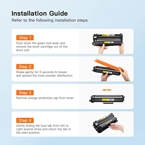E-Z Ink (TM Compatible Toner Cartridge Replacement for Brother TN227 TN-227 TN227BK High Yield TN223 TN-223 Compatible with MFC-L3710CW MFC-L3750CDW MFC-L3770CDW HL-L3210CW HL-L3230CDW (5 Pack)