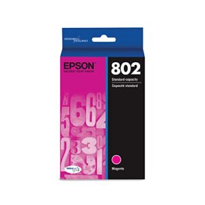 epson t802 durabrite ultra -ink standard capacity magenta -cartridge (t802320-s) for select epson workforce pro printers