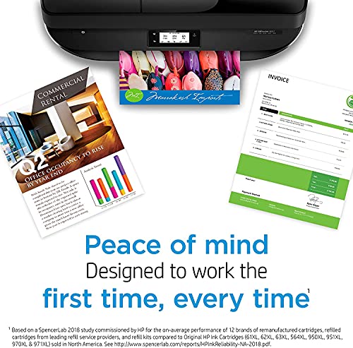 HP 62xl Printer Ink Cartridges Black & Color Combo