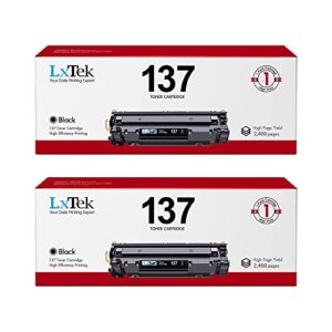 lxtek compatible toner cartridge replacement for canon 137 toner cartridg crg137 crg 137 9435b001aa to use with imageclass d570 mf236n mf232w mf216n mf244dw mf242dw mf232w ,2 black
