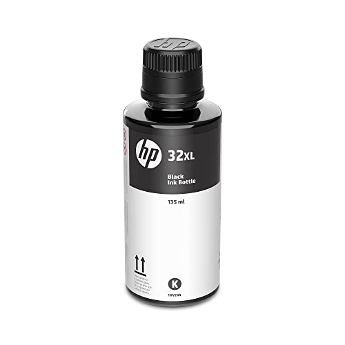 HP 32XL | Ink Bottle | Black | Up to 6000 pages per bottle| Works with HP Smart Tank Plus 651 and HP Smart Tank Plus 551 | 1VV24AN