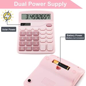 Office Desk Calculator 12 Digits (Pink)