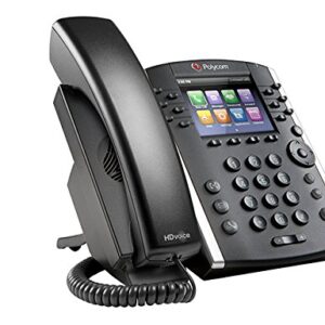 Poly - VVX 411 12-Line VOIP Business Phone (Polycom) - Desk Phone with Handset - POE - Power Supply Not Included - 3.5" Color Display