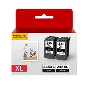 245xl black ink cartridge high capacity ink multi pack for canon 245xl black ink 245 pg-245 compatible with canon pixma mx490 mx492 mg2522 ts3100 ts3122 ts3300 ts3322 tr4500 tr4520 tr4522 printer