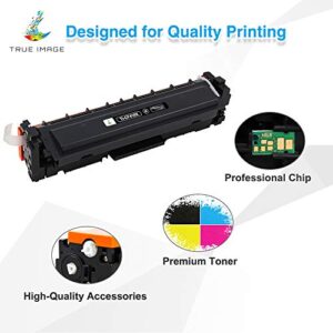 TRUE IMAGE Compatible Toner Cartridge Replacement for HP 410X 410A CF410X CF411X CF412X CF413X to use with Color Pro MFP M477fdw M477fdn M477fnw Pro M452dn M452nw M452dw Printer Toner Ink (4 Pack)