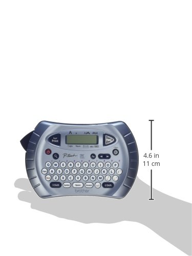 Brother P-touch Label Maker, Personal Handheld Labeler, PT70BM, Prints 1 Font in 6 Sizes & 9 Type Styles, Two-Line Printing, Silver