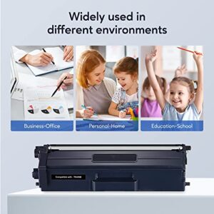 TN436 Toner Cartridge High Yield Replacement Compatible for Brother TN 436 TN436BK TN436C TN433 TN431 for Brother HL-L8360CDW HL-L8260CDW MFC-L8610CDW MFC-L8900CDW MFC-L8690CDW Printer (1BK,1C,1M,1Y)