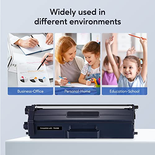 TN436 Toner Cartridge High Yield Replacement Compatible for Brother TN 436 TN436BK TN436C TN433 TN431 for Brother HL-L8360CDW HL-L8260CDW MFC-L8610CDW MFC-L8900CDW MFC-L8690CDW Printer (1BK,1C,1M,1Y)