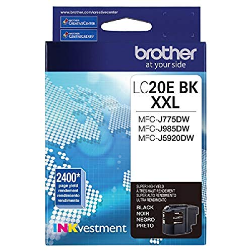 Brother LC20EBK Super High Yield Black Ink Cartridge