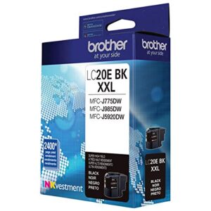 Brother LC20EBK Super High Yield Black Ink Cartridge