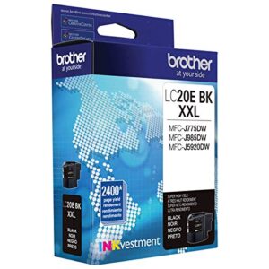 Brother LC20EBK Super High Yield Black Ink Cartridge