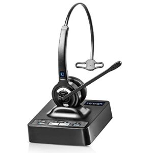 leitner lh270 wireless headset for office phones & computers – phone headsets for office phones – wireless office headset