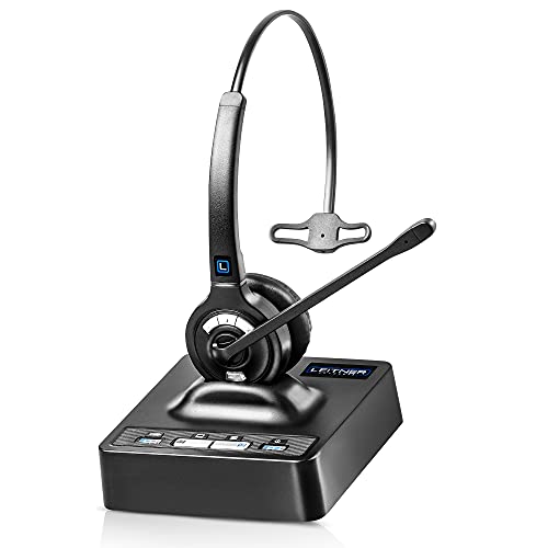 Leitner LH270 Wireless Headset for Office Phones & Computers – Phone Headsets for Office Phones – Wireless Office Headset