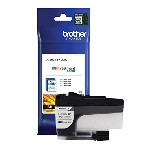 Brother Genuine LC3037BK, Single Pack Super High-yield Black INKvestment Tank Ink Cartridge, Page Yield Up To 3,000 Pages, LC3037, Amazon Dash Replenishment Cartridge