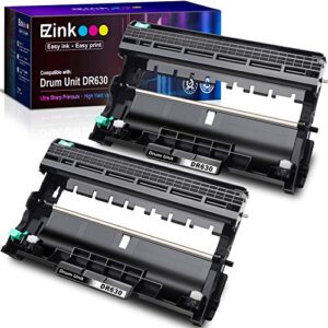 e-z ink (tm compatible drum unit replacement for brother dr630 dr 630 to compatible with dcp-l2520dw dcp-l2540dw hl-l2300d hl-l2305w hl-l2320d hl-l2340dw hl-l2360dw hl-l2380dw hl-l2680w (2 pack)