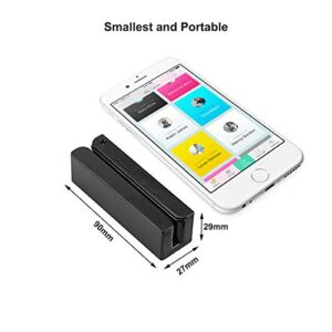 MSR90 USB Swipe Magnetic Credit Card Reader 3 Tracks Mini Smart Card Reader MSR605 MSR606 Deftun