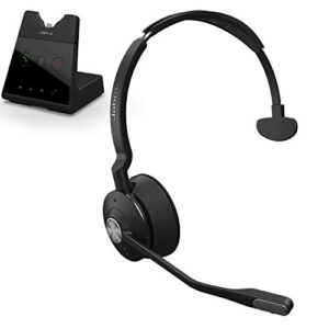 jabra engage 65 wireless headset, mono – telephone headset with industry-leading wireless performance, advanced noise-cancelling microphone, call center headset with all day battery life
